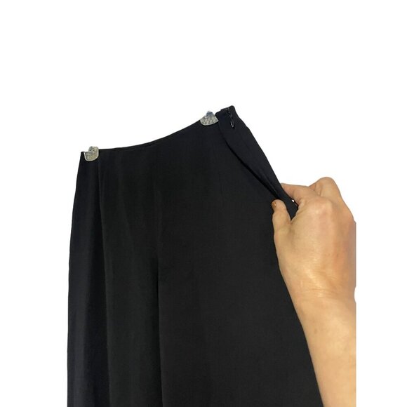 Brooks Brothers Women's Side Zip Silk Career Black Slacks Size 6 - Picture 5 of 10